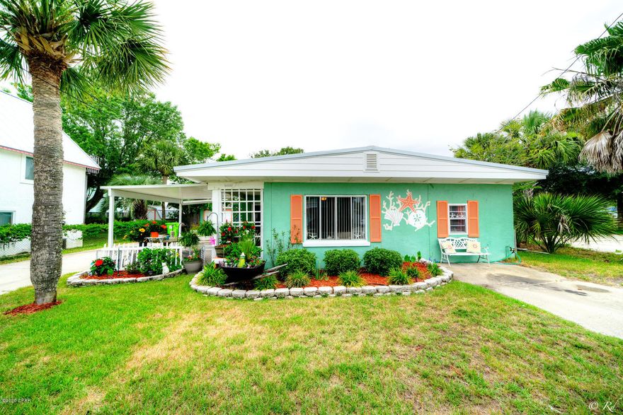 GREAT LOCATION !!! You're a few minutes walk to the WORLDS MOST BEAUTIFUL BEACHES. Just two miles from Pier Park for shopping, dining, and entertainment. You're in a great, upscale neighborhood, but you have the secluded comfort of this very unique home complete with an additional suite that makes a great rental by itself, or in addition to the main home up front. This whimsically decorated home has so much character you won't believe it.  After enjoying the beach, you freshen up in the outside shower and have evening cocktails under the stars in the private back yard. Fire up the grill and life couldn't be better. Make this slice of Heaven your relaxing beach home or your rental property investment.