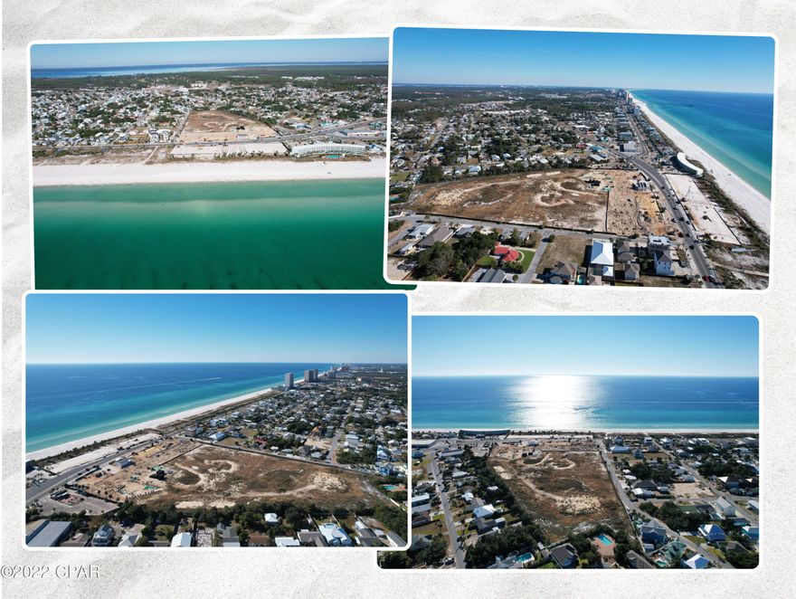 A gorgeous Gulf front home with the Margaritaville lifestyle are waiting for you here! Watch the sun set from all 3 levels of this new construction, 6 bedroom plus bunks, 6 ½ bath home. Margaritaville Beach Cottage Resort offers homeowners a chance to live the dream of owning at Margaritaville and the opportunity to share that dream with vacationers eager to book a stay here! You'll have a hard time deciding which way to enjoy the water first! You can relax in your private 8 x 17 pool overlooking the Gulf, enjoy the huge resort pool, take a trip around the 425 ft long lazy river or walk just a few steps down your private dune walkover to the emerald green waters of the Gulf. The Oasis floorplan features 3,784 sf of heated/cooled space perfectly designed to fit your every need. On the first level, you'll find a spacious recreation room featuring a wet bar and full-sized refrigerator and ice maker. The rec room opens to the pool deck with direct beach access. There is also a guest bedroom and full-sized bath on this level as well.

Take your private elevator to the second level and enjoy the spacious great room with access to another balcony with endless views of white sand and Gulf waves. You'll also find the dining area and kitchen, which features Frigidaire Professional Appliances, 36" gas range, quartz countertops and maple cabinets. There are 2 additional guest bedrooms on this level, each with a private bath, and a laundry area and another half bath as well.

Continuing to the third level, you'll find a primary bedroom with stunning Gulf views, a walk-in closet and access to a balcony overlooking the primary bath with double vanities and a walk-in shower. There are two additional bedrooms and bathrooms, as well as a bunk area.

The Oasis plan offers a two-car carport, as well as three additional spaces. Finishes include maple cabinets, quartz countertops and luxury vinyl plank flooring throughout. You will be able to select from one of three custom-curated Margaritaville Design Collections which provide everything from interior finishes, furniture, housewares, and more. Once you make your pick, sit back, relax and we'll take care of the rest.

Margaritaville Beach Cottage Resort will feature an on-site restaurant and poolside bar, pickleball court, game lawn, hammock grove and movies by the pool for you and your guests. This resort will be a premier destination and will offer you and your vacation rental guests a unique opportunity to enjoy luxury resort amenities with all the comforts of a beach front single family residence.

A 15% minimum deposit is due after signing and the remainder due at closing. We are using a builder contract which will be provided for your review along with all association and club documents.