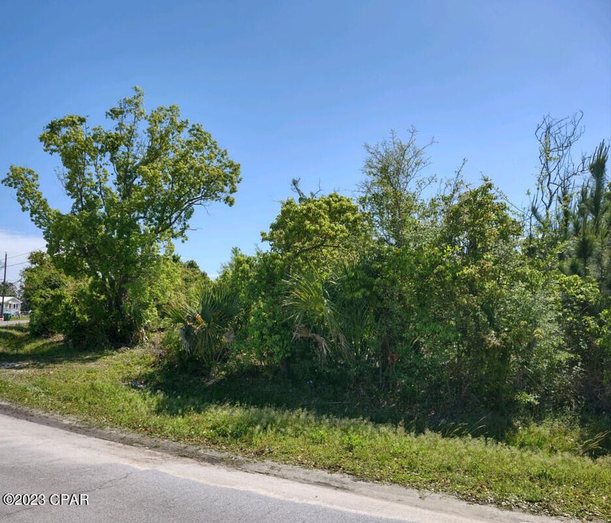 Build your home by the sea! 0.38 acre corner lot in will established neighborhood, just a few blocks from public access to the bay! Minutes from beaches, gulf state college and historic St Andrews.

A 2 story house should give you a view of the bay.  High and dry, flood zone X.

Mature trees on perimeter will give privacy.