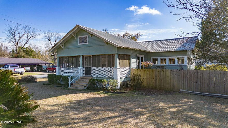 Built in the 1930s, this charming Florida cottage offers classic character with select renovations already completed. Located on a spacious corner lot in downtown Chipley, the home features high ceilings, a flexible floor plan, and a fully fenced backyard.

As typical for a home of this era, interior cosmetic updates remain, providing an excellent opportunity to personalize and build equity. The home has a functional hot water heater, though insurance may require replacement due to age, and a plumbing repair is needed. The estimated combined cost of approximately $1,400-$1,500 has been considered in the pricing. Seller is open to addressing these items with an acceptable offer.

Additional features include a bonus room, a primary bedroom that can be divided into two rooms, screened front and back porches, a handicap-accessible ramp, and a detached garage/workshop. Convenient to shopping, restaurants, and schools.