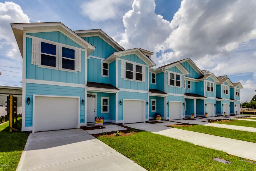 Welcome to Hathaway Townhomes! This new community on Panama City Beach is only minutes to the turquoise water and sugary beaches of Panama City Beach! From the moment you enter you will impressed by the added touches of beautiful interior doors with nickel hardware, luxury vinyl plank flooring and designer lighting. Plush carpet is in all bedrooms. The kitchen is equipped with stainless steel appliances including a smooth top range, microwave and dishwasher. Upstairs you will find 3 bedrooms with plush carpeting. Two of the bedrooms share a bath with granite countertops and shower/tub combo. The Master bedroom has tiled shower, a double vanity with granite countertops and a walk-in closet. This community has sidewalks, a central post mailbox station, and a community pool and pool house that will be complete Summer 2019. Pictures, photographs, floor plans, elevations, features, colors and sizes are approximate for illustration purposes only and will vary from the homes as built. Home and community information including pricing, included features, terms, availability and amenities are subject to change and prior sale at any time without notice or obligation. For Move-In/Completion Estimates: Ready dates are estimates only. Timing of completion of construction and buyer move-in are subject to contingencies contained in home purchase agreement and governing jurisdictions issuance of a certificate of occupancy, and may change due to forces majeures and other delays or disruptions outside the reasonable control of D.R. Horton, Inc.