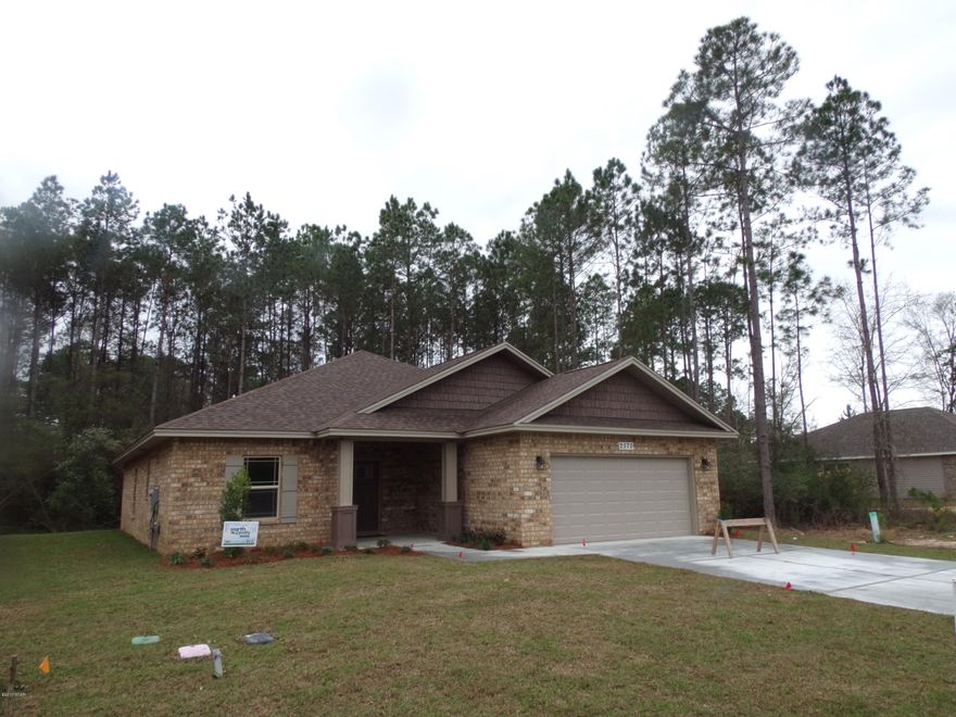 NEW CONSTRUCTION!! 

Quality built all brick 4 bedroom 2 bath home in the Pines of Lynn Haven subdivision. Over 1,800 square feet of living space. Split floor plan, stainless steel appliances, Granite counter tops. Pantry with glass door, ceiling fans throughout the home.5 3/4'' inch crown molding. Master bath has all tile shower, walk-in closets. Back patio area a 2 car garage. The only thing this home needs is you. Set you appointment to view this home before it's gone!!