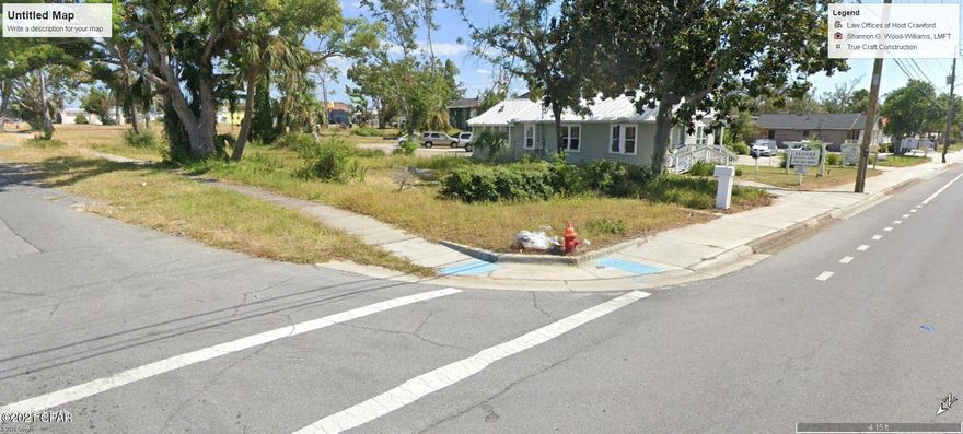 Great building site in Downtown Panama City.  Buy the lot for your own build or Seller is willing to build to suit for a tenant with up to a 2,500 Sq. Ft. flex space building with a mix of office and warehouse or just office.  See pictures for a couple of conceptual plans to consider.