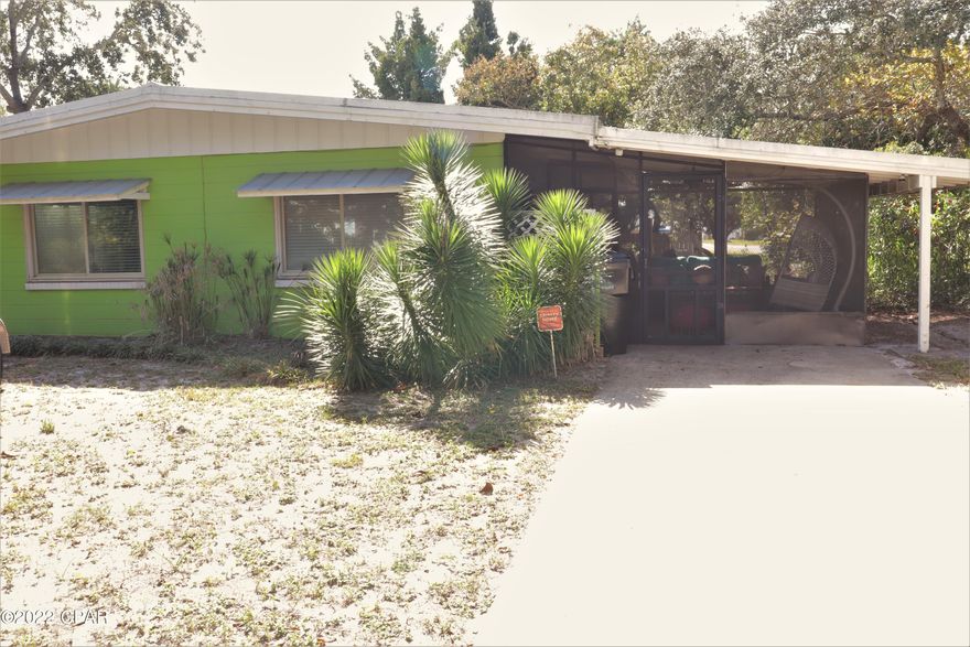 'CURRENTLY UNDER CONTRACT, SELLER WILL CONSIDER BACKUP OFFERS' This is a great beach house! 

They don't make them like this anymore. Cinder block construction, terrazzo floors, vaulted ceilings with pickled pine, a huge screened in porch. This beach bungalow oozes a cool beachy boho vibe. And you know what they say about real estate, ''location, location, location''. This is the perfect spot. You can walk to the beach, walk to the grocery store, walk to several restaurants, and Pier Park is just about a mile down the road. This is one of the few neighborhoods that allows short term rentals this close to Pier Park and is South of 98. But, if you want to live in the house, it would make a great full time residence. The current owners just use it for a vacation home for their own enjoyment.