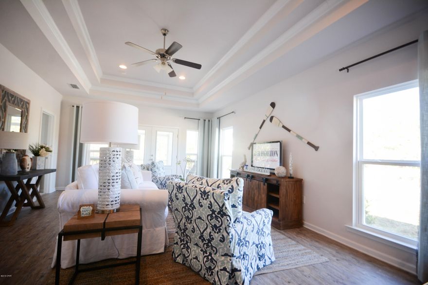 Join the Windmark Community and own a beautiful single story D.R. Horton, beach home with a detached garage in the pristine community of Windmark Beach!

This Crosby plan is under construction. As you enter this home you will find elegant 9' ceilings, designer lighting packages, beautiful interior doors with brushed nickel

hardware and LVP flooring throughout the common areas, EVP flooring on stairs and plush carpet in the bedrooms. The kitchen has beautiful Colortone painted

cabinetry, stainless appliances including, stove microwave and dishwasher. Enjoy the laidback lifestyle Port St. Joe has to offer with miles of pristine coastline,

unlimited salt and freshwater fisheries, and the cozy small town feel. HOA Fees include maintenance of the boardwalks and common areas, the landscaping of the common areas, accounting, management, community pool, playground, mail kiosk, lighting, security and boat parking and storage