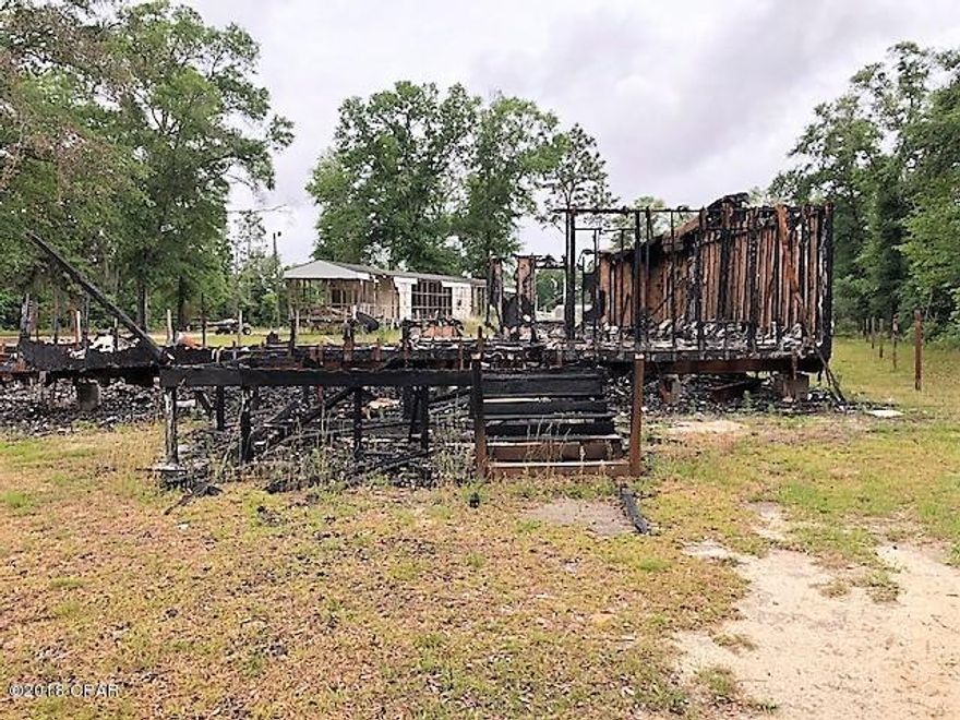 This is a one acre parcel 66'x660' with a burned mobile home on it.  You will have to remove the mobile home and debris from the lot.

It is located on a dirt road in the country not far from Dellwood. Well and septic not guaranteed.