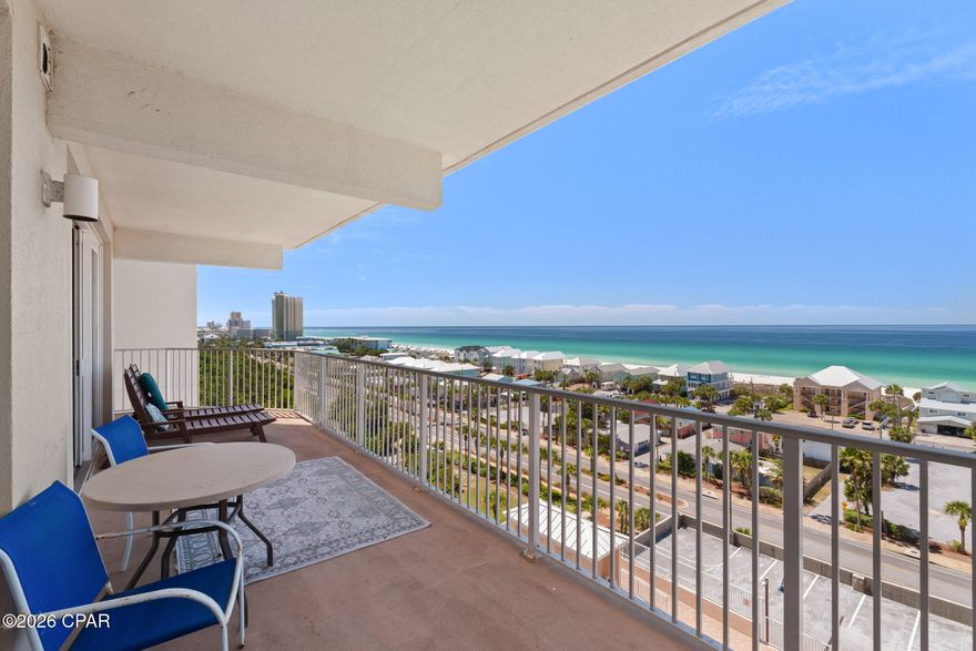 This unit is in the only stack that has a wrap around balcony and gulf views.