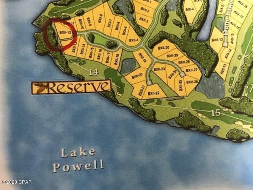 Large beautiful golf course lot, close to Lake Powell. Wild Heron is a Community that exemplifies the best of both worlds here at the beach.It sits on a Coastal Dune Lake and yet the Gulf of Mexico with pure white sand is right outside the gates.This is a beautiful Community where nature abounds.Lake Powell, which is a 750 acre Coastal Dune Lake is located here, as well as the Greg Norman designed, PRIVATE Sharks Tooth Golf Club. There is a beautiful pool with Jacuzzi, overlooking Lake Powell. The boathouse and dock, allow you to launch the paddle boards and kayaks that are stored in the boathouse for the Homeowners use.They have a great fitness center and Lakeside Fire Pit, an outdoor gathering deck with a fireplace, miles of hiking trails, as well as 24 hour guarded and gated Security