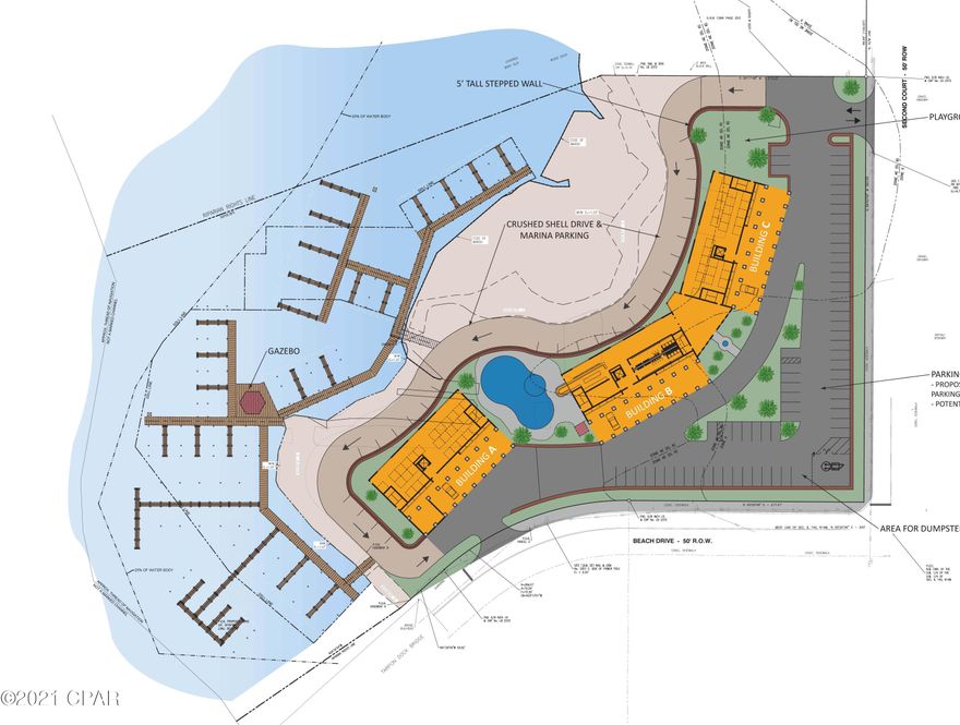 BACK ON MARKET- New updated engineering drawings and renderings coming soon: SITE: This outstanding development opportunity is located in close proximity to Panama City marina / hotel redevelop plan.. The site encompasses 3.81 acres with approximately 780 feet of waterfront on protected Massalina Bayou. OPPORTUNITY: Site engineering and has been completed for 60 units with 49 slip marina.  LOCATION: This site is located at the foot of the Beach Drive draw-bridge close to the Cove area of Panama City and downtown Panama City.  TIMING: As the City of Panama City continues to move forward on marina redevelopment, proposed marina hotel, property owners and developers will work to identify ways to leverage the anticipated growth with new development opportunities.