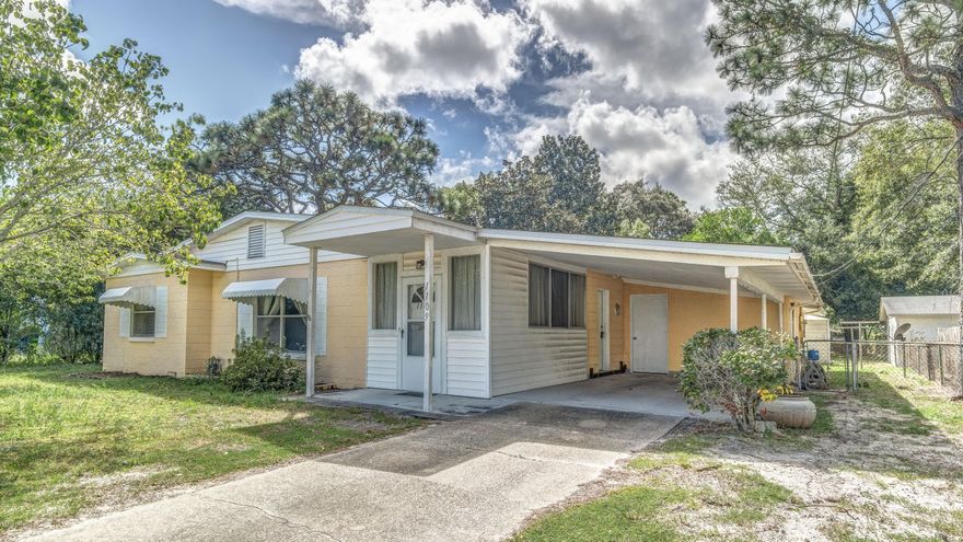 CURRENTLY UNDER CONTRACT, SELLER ACCEPTING BACKUP OFFERS    ***NO major damage to the HOUSE ** Lost half of back porch cover** Great First time home buyers opportunity on a 3bed/2bath with a nice fenced backyard. This cozy home is centrally located in a established neighborhood, close to downtown St. Andrews, across from Jinks Middle School and steps from the public library. Private front porch steps into the living room. Kitchen bar opens to the family room and side access to the covered parking. Split floor plan and spacious laundry area. Seller updated electrical panel and plumbing! Gas WH and furnace. Measurements are aprx verify if important.