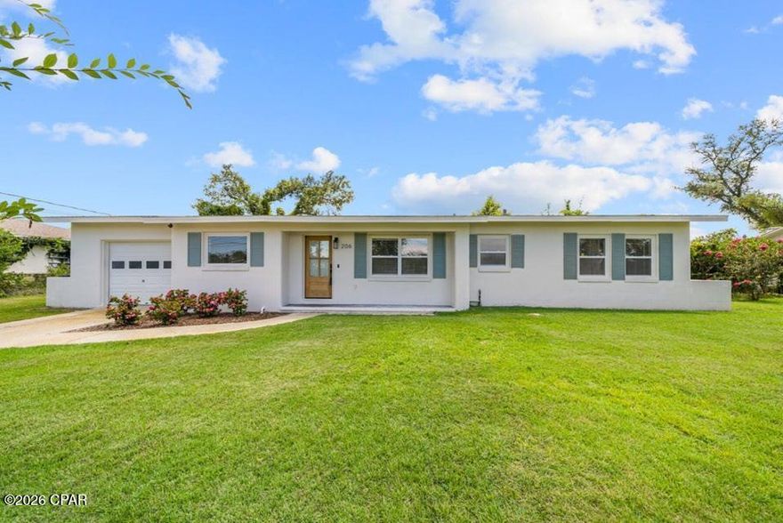 House is currently furnished, furnished pictures coming soon. Welcome to the coveted South Cove Terrace Drive in the ever growing Cove neighborhood. This home received a complete makeover from the studs up in 2016 and has been maintained immaculately, keeping the restored but original hardwood floors throughout the renovations. The total renovation in 2016 gave this home an open floor plan, rare to find in the Cove. All appliances were replaced at the time of the renovation as well as HVAC, plumbing, electrical, and spray foam in the attic making this house very energy efficient. During the renovation, the window in the third bedroom was eliminated, this room can still be used as a bedroom, en suite to the master, game room, office, nursery, etc. Very large lot for the neighborhood, and irrigated throughout with a 2024 installed irrigation well. Parking for three cars in the alley with a gated fence. South Cove Terrace Drive is one of the very best roads in the entire neighborhood, offering a very wide road, sidewalks, a playground/park at the end of the road, and being the dedicated Trick or Treating road in the Cove. Please verify room measurements if important.