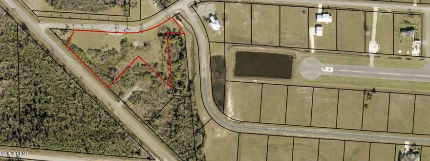 This is a growing area of Bay County, that is in need of a convenience store, even a Dollar General, good road frontage with 300+ ft. Traffic count of 2000 per day and growing. Anchored by a Airpark Gated Community, of Sandy Creek Airpark.