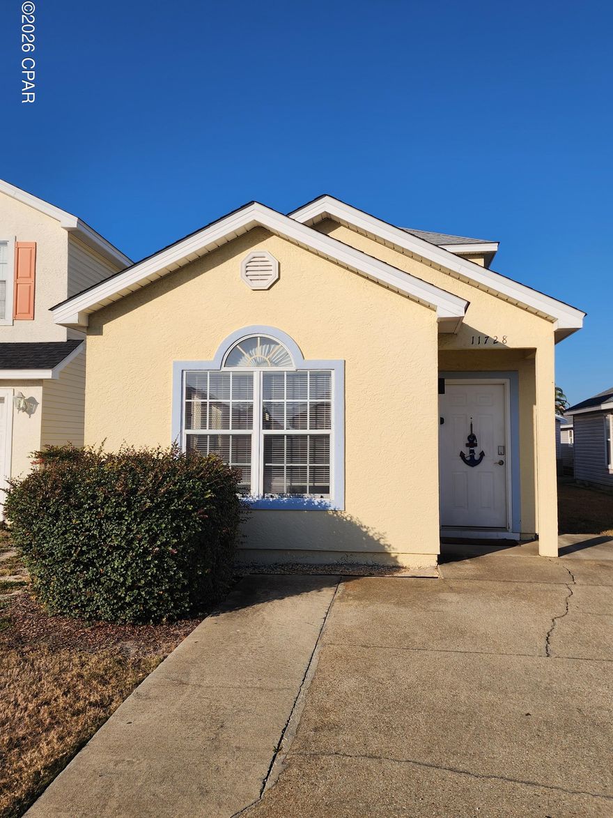 Palm Cove - gated community - 3 bedroom, 2.5 bath (unfurnished) two story home located in convenient location close to the beach. Open kitchen host breakfast bar and plenty of cabinet space. Home features master bedroom, master bath, living/dining combo, 1/2 bath downstairs. Upstairs features two bedrooms with Jack and Jill bathroom. Back bedroom offers a balcony for quite evenings. HOA provides lawn and trash service. WOW is the required cable vendor. Community swiming pool. No Pets.