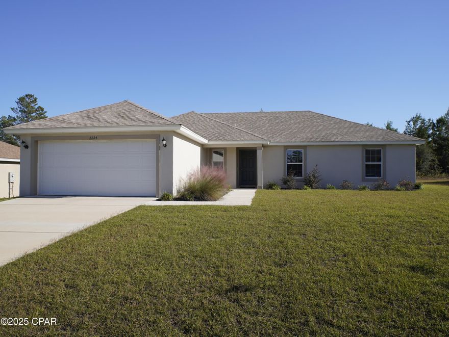 The Willow A Model - Homes by Deltona | Sunny Hills, FL

Welcome to The Willow A, a beautifully designed 4-bedroom, 2-bath home offering 1,716 square feet of living space and 2,241 total square feet under roof. This thoughtfully planned layout combines modern comfort, functionality, and style — making it a perfect choice for families or those who love open, airy spaces.

Built with concrete block construction and a stucco finish, this home is as durable as it is elegant. Inside, you'll find luxury vinyl plank flooring, 3CM granite countertops, and designer wood cabinetry with soft-close dovetail doors and drawers — all complemented by Sherwin-Williams designer paint schemes that create a warm, timeless look.

The spacious open-concept living area connects seamlessly with the kitchen and dining space, making it perfect for entertaining or relaxing with family. The kitchen is equipped with GE stainless steel appliances, a garbage disposal, and plenty of counter space for meal prep.

Additional features include brushed nickel fixtures, decorative wood windowsills, a full irrigation system, 30-year architectural shingles, termite prevention treatment, and a 2-10 builder's warranty for added peace of mind.

Located in the peaceful and growing community of Sunny Hills, you'll enjoy a relaxed lifestyle just 20 minutes from Chipley and 40 minutes from Panama City Beach — offering the best of both quiet living and coastal convenience.

🌿 Move-in ready and built to impress.
Ask about our other available homes featuring different color schemes and styles to fit your taste and timeline.