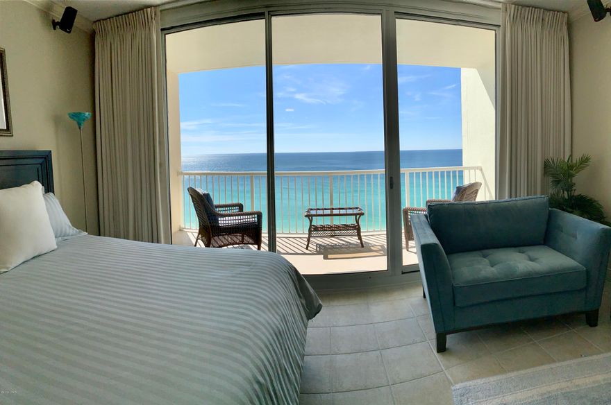 CURRENTLY UNDER CONTRACT, SELLER ACCEPTING BACKUP OFFERS'There is a reason why its called Majestic! See for yourself as you enjoy the majestic view from this updated studio.  Enjoy your private balcony relaxing on your Hampton Patio furniture as you bask in the beauty of the gulf waters and white sandy beaches.  Even on rainy days you can enjoy the view from your bed as you listen to your surround sound theater system that is included with this unit.  You will love the Crown molding though out that you won't find in most units.  Vacationers love staying here which is evident by the outstanding Rental History that the owner has documented.  Majestic offers amazing amenities with many Indoor and Outdoor  pools, hot tubs, fitness center, Movie Theater, Starbucks Market and Cafe, Pool side Bar