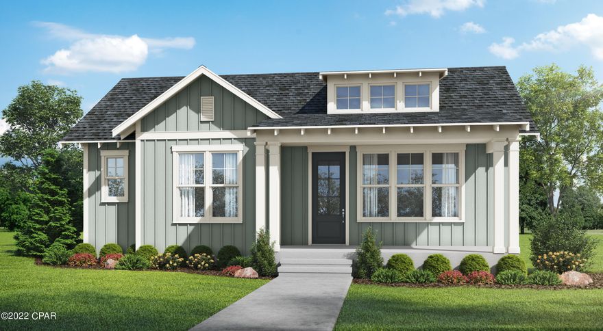 The popular St. Andrew plan by Harris Doyle Homes is located in waterfront SweetBay's newest Phase, Indigo Lakes! This plan is an expansive one-story home with a stunning open floor plan and 2-car garage, all situated on an oversized home site. Standard features include window trim and crown mounding, 8' doors, tile-to-ceiling shower in the primary bath and vaulted ceiling in the large great room. SweetBay is a walkable and golf-cart friendly community with unrivaled amenities: dock with Bay and Gulf access, boat launch for kayaking, private beach, paddle boarding, fishing, parks, junior olympic resort pool complexes, fire pits, grilling areas, sports court, miles of trails, Publix-anchored town center and future amenities including a marina! New home buyers even get priority access to top-rated University Academy, the #2 K-8 school in the state of Florida!