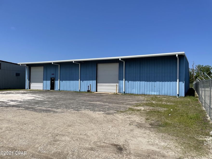 7,200± square feet of the 15,000± square feet building is available for lease and accessed by Canal Avenue. Water and sewer included in the rent. Tenant pays the power bill and must carry General Liability insurance with Landlord named as additional insured. Space includes a reception area and two offices, all of which is heated and cooled. The warehouse area is split into two sections, each has its own 12 ft. X 14 ft. rollup doors. 16 ft. eve height. Single phase 200 amp power. Restroom in each warehouse space. Ready for immediate​​‌​​​​‌​‌​​​​‌​​‌​​​​‌‌ occupancy.