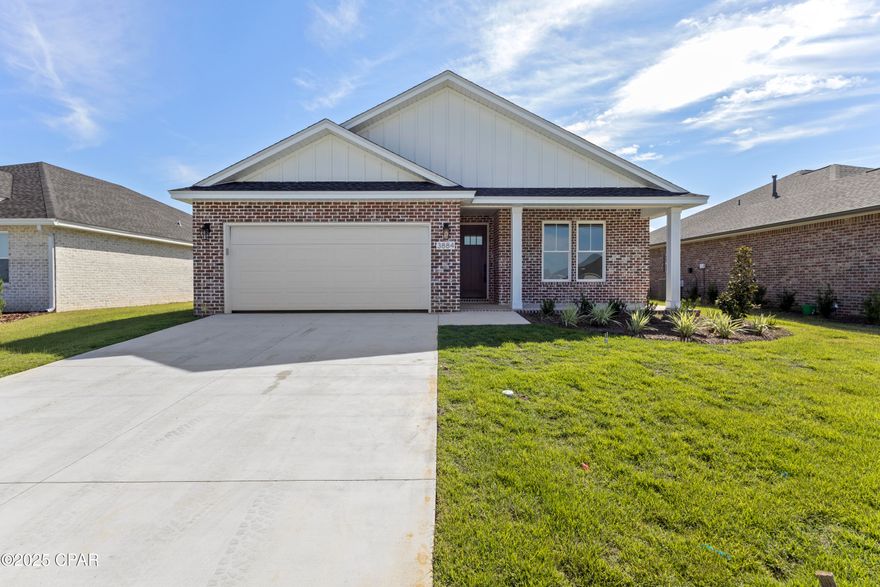 Welcome to Game Farm - A Peaceful Place to Call Home.

Take advantage of exclusive incentives: enjoy a special 5.99% interest rate plus $3,000 toward closing costs with our preferred lender.

Created by Ben Wortman Construction, a veteran and proud Bay County local, Game Farm offers the perfect blend of privacy and convenience in the heart of Panama City. From the moment you wind through the landscaped entrance and cross the scenic bridge, you'll feel the inviting charm of this thoughtfully designed community.

Future neighborhood features will include:
-Generously sized homesites
-Elegant brick homes
-Preserved natural areas and ponds
-Community park and walking path

This home showcases exceptional craftsmanship and upgrades throughout, including:
-Energy-efficient spray foam insulation
-Impressive 10-foot ceilings with recessed lighting
-Durable all-brick exterior
-Fully sodded yard with sprinkler system
-Tray ceilings in the living room, dining room, and primary suite
-A spa-inspired primary bath with double vanities

Game Farm is more than a neighborhood—it's a community designed for comfort, quality, and timeless appeal.

⚠️ Please note: This is an active construction site. Use caution when visiting.