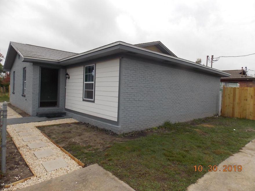 CURRENTLY UNDER CONTRACT, SELLER ACCEPTING BACKUP OFFERS Attention Investors! Updated Duplex! 2Bed/1Bath on each side in convenient area near Tyndall, HWY 98, Shopping, Schools, and more. Completely rebuilt from studs, new roof, flooring, extra wall insulation,  electrical panels, kitchen cabinets and countertops, updated bathrooms, carpeted bedrooms, new water heaters, newer AC Units with new ductwork. Low maintenance and ready to rent!  Some finishing touches still being done, pictures will be updated once completed. No kitchen appliances. Sizes approximate, buyer to verify.