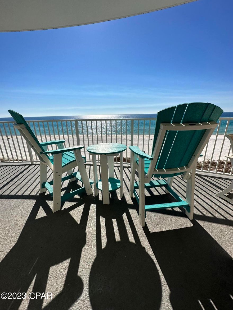 'CURRENTLY UNDER CONTRACT, SELLER WILL CONSIDER BACKUP OFFERS' Twin Palms 602 is a Gulf front 2BR / 2BA unit featuring SPECTACULAR VIEWS!!! Whether you or your guests are inside this Wonderfully Spacious unit or outside on the Oversized Balcony you will be enjoying the Stunning Views of the Beautiful white sand beach and the Gorgeous emerald Gulf waters!!! This unit boasts a Gulf front Master Bedroom with access to the balcony, a generous sized Second Bedroom and even more sleeping room with a convertible sofa bed in the Living Area. Twin Palms Resort itself offers many amenities including; a large Gulf side pool and outdoor spa, a sauna, steam room, indoor spa, fitness center, and a barbecue grill/picnic area. You are also located just around the corner from shopping, dining, family-friendly and so much more! So come and see your future Beach Home today! All dimensions are approximate and should be verified if important.