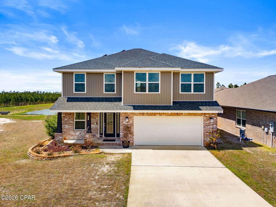 Built in 2021 by Adams Homes, this home offers like-new condition with modern finishes,  thoughtful design and solar panels. With its current pricing, it presents a rare opportunity--there are no comparable homes in the area offering this level of value.  Spacious 4BR/3BA home located on a quiet cul-de-sac with flexible living spaces ideal for multi-generational living. Features include an open-concept main living area, additional flex space on the first floor (perfect for guest suite, office, or playroom), and a well-appointed kitchen with granite countertops, stainless steel appliances, breakfast bar, and large pantry.
Upstairs offers a primary suite with tray ceiling, walk-in closet, soaking tub, separate shower, and double vanity, along with two additional bedrooms, full bath, second living area, and laundry room.  Energy-efficient with fully paid-off solar panels at closing. Move-in ready with a functional layout and modern design.  Schedule your private showing today and come experience all this home has to offer!