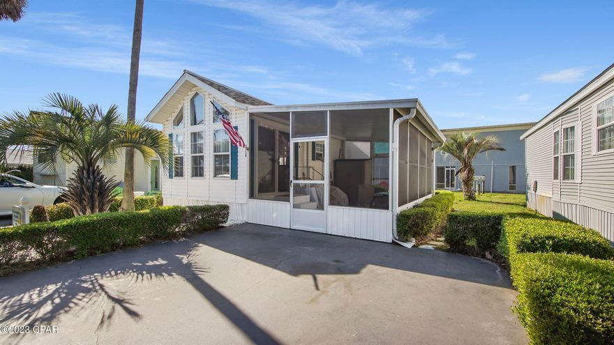 Adorable one bedroom one Bath unit in Emerald Point Resort. This one owner unit is ready to move into. Has only been stayed in 3 months a year and is in fantastic shape. Has screened in porch, small patio in back for grilling. Comes fully furnished and ready for your vacation rental or airbnb. Amenities in the neighborhood are 2 pools, one heated, hot tub, amazing community room with events every week. Gated Security, Private Lake, lakeside Pavilion, close to restaurants and shopping.