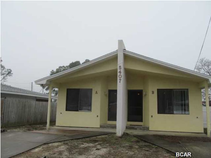 1 Bedroom 1 Bath Duplex with Stack-able Washer & Dryer -within walking distance to the Beach. Covered porch- patio and back yard- property is on Septic- 1 SMALL Pet with Approval. $250 pet deposit.
