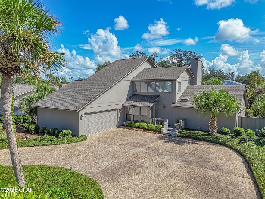 Custom-Built Beauty Near North Bay in Kings Point Harbour!

Impeccable craftsmanship and timeless design define this stunning, 1 owner,  custom-built two-story home offering 3 bedrooms, 2.5 baths, and 2,300 sq. ft. of beautifully finished living space. From the moment you enter, the quality is unmistakable — soaring vaulted ceilings, rich wood finishes, and thoughtful details throughout make this a truly special home.

The spacious living room features a breathtaking floor-to-ceiling wood-accented fireplace, creating a warm and inviting centerpiece. The open loft above is ideal for a teen den, game room, or movie lounge. The gourmet kitchen boasts solid oak cabinetry, ample storage, and plenty of counter space — perfect for everyday living and entertaining alike. A large laundry room includes a convenient built-in desk area, ideal for a home office or craft space.

The luxurious master suite offers a private retreat with its own fireplace, access to a screened-in patio, and a spa-style bath complete with a jetted tub, separate shower, and dual vanity areas. Upstairs, two spacious bedrooms share a large Jack-and-Jill bath with excellent storage and style.

Step outside to discover your backyard garden oasis — complete with lush landscaping, a 37-foot screened patio, charming pergola with swing, and a chiminea perfect for cozy fall evenings. An outdoor shower and meticulously maintained lawn add the perfect finishing touches.

Additional highlights include a 2-car garage with extensive cabinetry and workspace, attic decking for easy-access storage, and a location that's literally just yards from North Bay.

This home combines comfort, craftsmanship, and convenience — all nestled within the desirable Kings Point Harbour community. A true must-see!