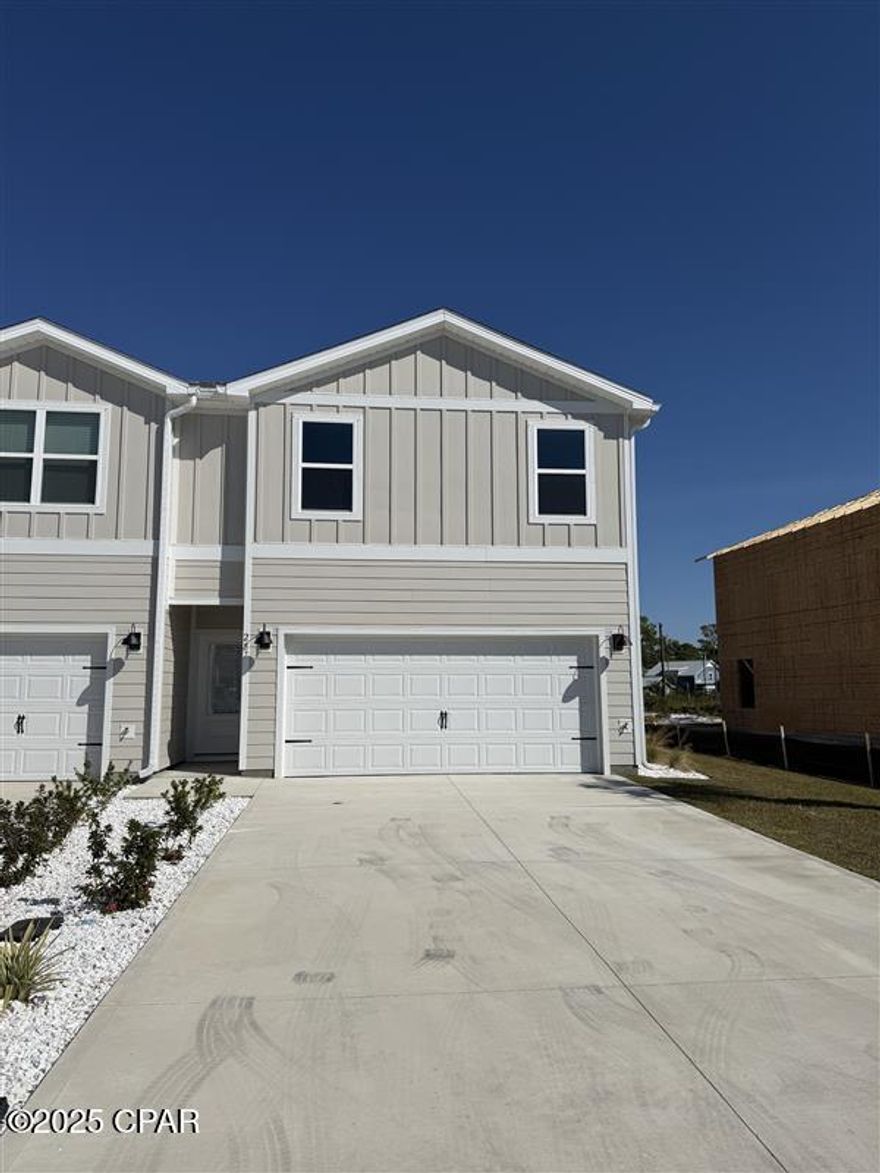 Welcome to the Sabal Townhome, a new home floor plan at WindMark Townhomes located in the highly visited Port Saint Joe, Florida.

The Sabal Townhome is a thoughtfully designed exterior unit townhome that offers 4 bedrooms and 2.5 bathrooms with a 2-car garage.

On the outside of these units, you will see quality Color-Plus Hardie Board exteriors, complemented by prairie-style doors and 30-year dimensional shingles. Convenience meets security with steel garage doors equipped with openers, weatherproof outlets, hose bibs, and Kwikset deadbolts on all exterior doors.

As you enter inside, you will feel right at home with beautiful EVP flooring at your feet, leading you to the open living room and kitchen or the spacious upstairs. In the kitchen and bathroom, you will find gorgeous quartz countertops, white cabinets with brushed nickel hardware, and stainless-steel appliances in the kitchen. Stay cool at the beach with energy-efficient cooling and heating systems, Low-E insulated windows with screens, and water-saving elongated commodes.

For added security, every home comes equipped with a Safe Haven Surveillance system, Skybell doorbell, Honeywell thermostat, and DEAKO Smart Switches. Rest assured with a one-year builder's warranty from DR Horton and a ten-year structural warranty through RWC. The exterior of this home features Hardie Color Plus Siding and is uniquely engineered to stand up to the harshest elements from wind, rain, fire, freezing temperatures, and hail. Our Windmark community features underground utilities making it less susceptible to damage from severe weather leading to fewer outages and more reliable service.

Enjoy all the amenities the WindMark Beach community has to offer complete with beautiful new homes, local food, shopping, boardwalks, and beach access! Windmark Beach amenities includes two pools, BBQ grills, 11 dedicated beach accesses, the village center, boardwalk, and is pet friendly! The community is golf cart friendly, and dogs are allowed on the beach in Windmark! Located directly across from the Gulf, you will find beautiful beaches within walking distance, and local restaurants close by. These homes offer easy access to Tyndall Air Force Base (21.7 miles away), Panama City Beach (39 miles away), and downtown Port St. Joe (only 6 miles away).

Come see for yourself and stop by our model home today or schedule an appointment online!