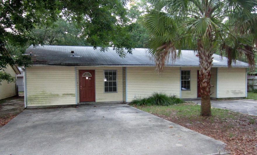 Duplex in an ideal rental location between Everitt Middle School and Rutherford High School and less than 1/2 mile to Springfiled Baptist Church, less than a mile to Springfields walking park & less than 2 miles to Super Wal-Mart in Callaway. Each side of this 1 story duplex is a highly saught after 2 bedroom 2 bath home with a covered front porch, seperate utility/storage room, sliding glass back door for access to the private back yard area, fully fenced  individual yards and an open floor plan with the galley style kitchen  (which houses the washer and dryer past the kitchen space) and the kitchen is open to living/dining area for optimum family and entertaining enjoyment. Great rental units.  The electric meters are currently on the rear of the duplex located next door to these units. Employees and family members residing with employees of JPMorgan Chase Bank, N.A, its affiliates or subsidiaries are strictly prohibited from directly or indirectly purchasing any property owned by JPMorgan Chase Bank, N.A.  Utilites will not be established by seller.
