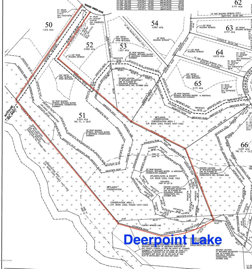 Capture a moment of fresh-cut grass, fishing, front porch swings, sunny summer days in a country town, on the tranquil shores of Deer Point Lake. Enjoy a natural, easier pace and call it home. Whether you choose an interior lot or waterfront lot, on Cedar Creek or Deer Point Lake, you will enjoy the Creek House for events or the Summer House for grilling. This is one of approximately 80 lots available in Cedar Creek at Deerpoint Lake. This property has its own 50' wide private drive opening up to 5.5 acres on Deerpoint Lake. Lots of Great Oaks and Magnolias.