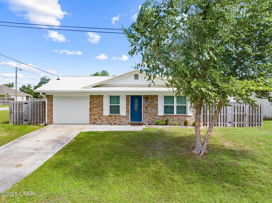 'CURRENTLY UNDER CONTRACT, SELLER WILL CONSIDER BACKUP OFFERS' 
Welcome to 209 Mary Ella Avenue in Panama City, FL. This well-maintained home offers comfort, convenience, and thoughtful updates in a prime location. Situated on a corner lot, the property includes a large RV gate for easy access and a fully fenced backyard for privacy.

Location is one of the biggest advantages of this home. It is just 7.8 miles from Tyndall Air Force Base, 24 miles from Northwest Florida Beaches International Airport (ECP), and 20 miles from Panama City Beach, offering quick access to bases, travel, shopping, dining, and entertainment.

Recent improvements make this property move-in ready. A new metal roof was installed in December 2018, and the HVAC system is only a few years old. Updated vinyl windows provide energy efficiency, while tile flooring throughout ensures durability and easy care. The kitchen includes updated appliances, and the home features modernized ceiling fans and light fixtures. Most electrical outlets and switches have also been updated. A large covered porch adds an inviting outdoor living space, perfect for relaxing or entertaining.

This property offers excellent potential as either a primary residence or an addition to an investment portfolio. With the ongoing expansion at Tyndall Air Force Base and strong rental demand in Bay County, it is also a practical choice for investors seeking a reliable addition to their holdings.

If you are looking for a home that has been carefully maintained and updated, with a central location and convenient access to everything the area has to offer, 209 Mary Ella Avenue is an excellent option. Schedule your showing today to see all that this property provides.