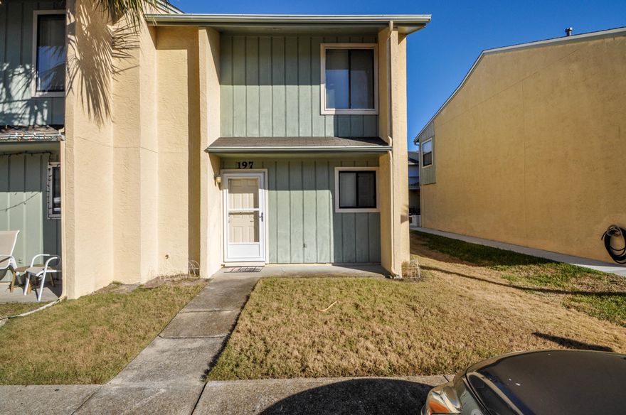 Gulf Highlands 2 bedroom Condo. This is an end unit so you have the side yard as well. This unit is just across the street from one of the 11 pools(5 of them are heated)in the complex and one of the 5 tennis courts. This complex has so much..your own fitness center, conference ctr, several shuffle board areas, an 18 hole putt putt course.. it has a clubhouse with wifi and pool on the beach..all this is yours to use free..you own the 2 parking spaces in front of your condo even the grass and side yard...No elevators to wait for.. no fighting for a parking spot.. you are surrounded by some of the best eating and shopping in the area.. alot in walking distance or take your bike....3.2 MILES OF STREET AREA PERFECT FOR WALKING, JOGGING, SKATEBOARDING OR JUST RIDING YOUR GOLF CART.