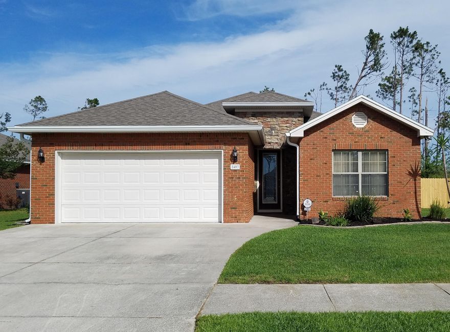 PRICE REDUCTION on this is a must see home! Charming and Immaculate, built by Ron Chappell in Popular Camryn's Crossing. 3 bedroom, 2 bathroom with open floor plan, living room/dining area featuring crown molding, a fireplace, and beautiful well maintained hardwood floors. The kitchen showcases gorgeous custom wood cabinets, granite counter tops, breakfast bar and tile floors. The Master suite features a large walk-in closet, gorgeous fully tiled walk-in shower, double vanity, tile floors in bathroom & wood floor in the bedroom.  Split bedroom floorplan with 2 additional spacious bedrooms. Large back yard with a covered patio, additional paver patio & new privacy fence installed May 2019.  NEW ROOF installed in January 2019 and there's 18 months left on a transferable Home warranty