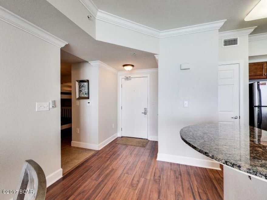 The ''L'' plan is the perfect one bedroom plan!  The master overlooks the gulf and as an extra feature, there are bunks!  This cute condo sleeps 6..so it is a great income producer!   The recent upgrades include new paint, furniture and accessories for the ''BeachChic'' look.  Tidewater is a city in itself with a restaurant, movie theater, workout room, pools and of course, the beach!  If you want to venture off property, Pier Park is only 1/2 mile away.  Come see for yourself!  Or if you cannot, click on the 3D virtual tour and take your own personal tour.