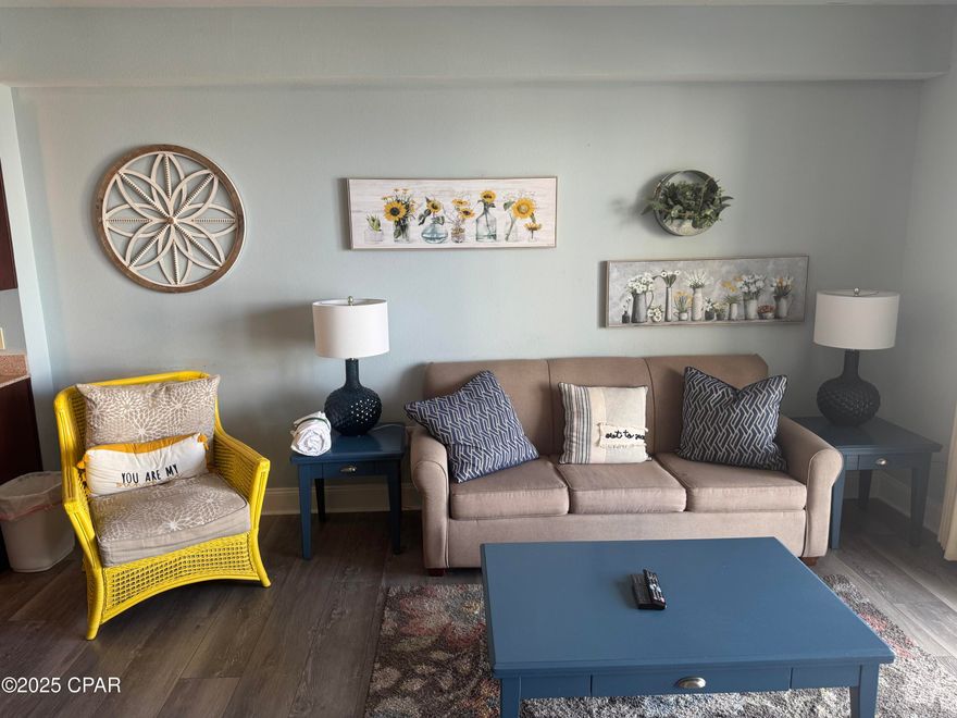 Looking For a Condo at the Beach? Same floor as Parking deck Pool, easy walk over the catwalk to the pool and Parking. This Spacious Residence Offers 1BR 2BA + Bunk Room & Can Easily Accommodate 6 People. Being Sold Rental Ready. Laketown Wharf Resort Is in the Heart of All the Fun & Excitement in Panama City Beach Just Steps Away from The World's Most Beautiful White-Sand Beaches, Shopping, Dining & Entertainment. This Beachside Resort Offers all the Amenities with Convenient Beach Access, 5 Pools, A Kids FunScape Playground, Splash Bar & Grill, Gulf View Fitness Center & Covered Garage Parking. Laketown Wharf Offers a Variety of Views Including the Gulf of Mexico, Lake & Golf Course. Enjoy The Nightly Fountain & Light Show & Market Shops Along the Lakefront Boardwalk.