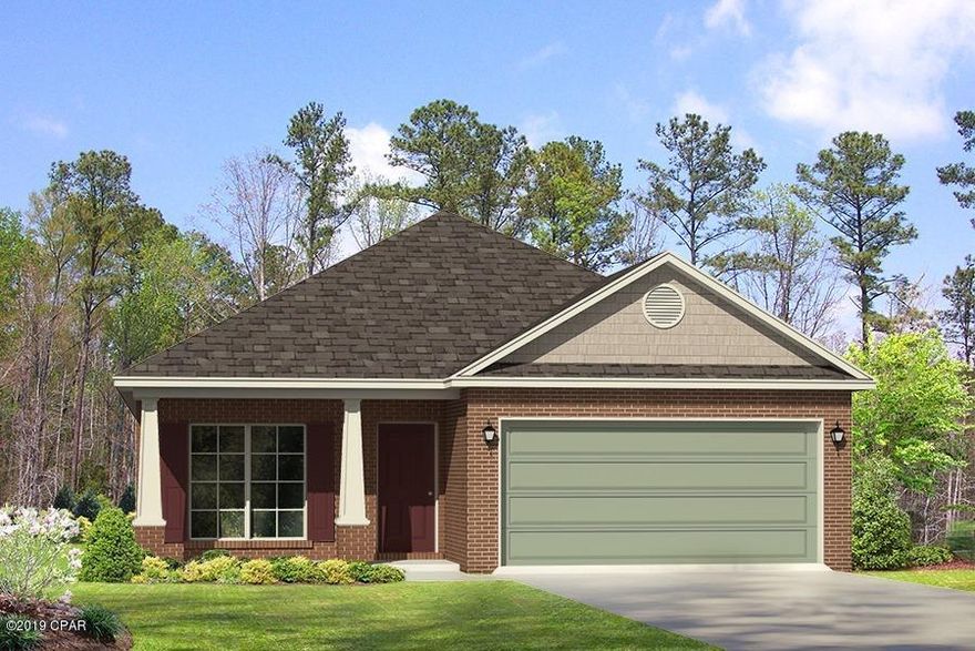 Welcome to Andrews Plantation. This new subdivision located in Panama City is now selling. Under Construction - this Oakley plan has a two car garage

and covered porch. As you enter this home you will find luxury vinyl plank flooring throughout the common areas. There is a room located just off the foyer that could

be used as an office or study. The walls are orange peel texture and have quality paint, elegant doors are finished with brushed nickel hardware. The kitchen is open

to the breakfast area and has a center island. Appliances include a smooth top stove, dishwasher and microwave. The countertops are granite and there is a pantry

for additional storage. Enjoy a spacious family room with access to the covered back porch. This home has also been equipped with Smart Home Technology