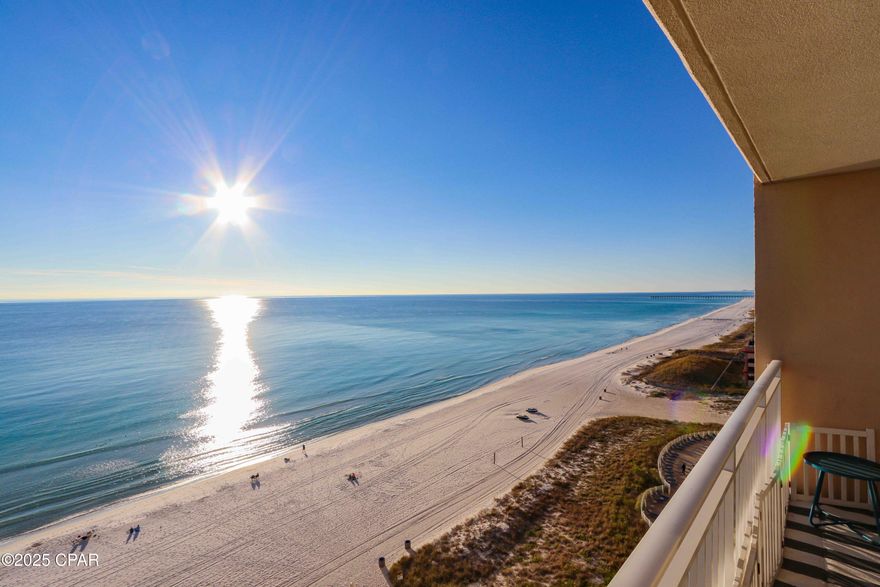 NEW PICTURES NOW AVAILABLE! 

Discover one of the most desirable locations on The World's Most Beautiful Beaches of PCB. this TURN KEY Gulf front condo at Emerald Beach Resort offers both lifestyle appeal and proven rental performance. Gross vacation rental bookings exceeded $33,000 from January through September 2025, with owner stays in between, making this a strong income producing opportunity!!

The spacious one bedroom plus bunk layout opens to sweeping views of emerald waters, sugar white sand, and memorable sunsets. An oversized Gulf front balcony extends the living space outdoors and provides a front row perspective of the beach and Gulf below.

Located on an ideal mid level floor just above the dunes, the condo offers privacy while keeping you closely connected to the beach environment. Pool decks, the tiki bar, and direct boardwalk beach access are only steps away, placing you in the center of resort amenities without sacrificing comfort.

Emerald Beach Resort is a well known Panama City Beach destination, valued for its vibrant atmosphere and family friendly design. Amenities include a beachfront lagoon pool, hot tub, children's splash pool with snack bar, game room, and activity center. The Sky Bar connects both towers and hosts live entertainment and seasonal events.

On site conveniences include a true Starbucks, Sunsations retail shop, modern fitness center, and a full service day spa. Owners and guests also enjoy a secure attached parking garage with Sky Bridge access to the residential tower.

Centrally positioned, Emerald Beach Resort offers quick access to Pier Park shopping, dining, and entertainment, along with popular local restaurants such as Sharky's, Runaway Island, and Dusty's. Nearby attractions include Frank Brown Park, Pirates Voyage, and designated dog friendly beach areas.

Whether you are looking for a personal beach escape or a reliable vacation rental, this Gulf front condo delivers location, amenities, and income potential on one of Panama City Beach's most sought after beachfronts.