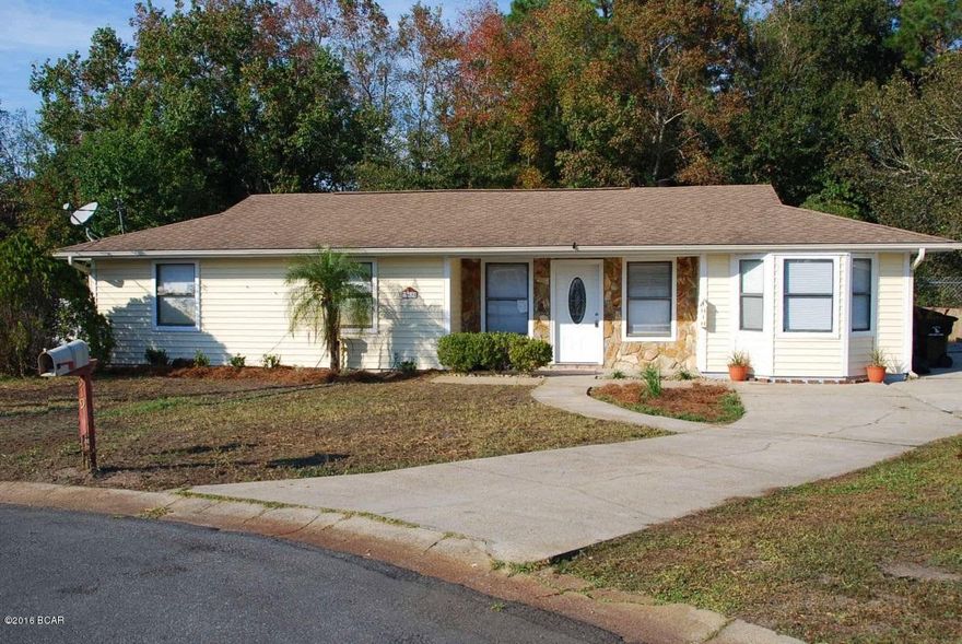 Still putting the finishing touches on this completely remodeled 3 Bedroom 2 bath home with bonus room/game room. Located on a culdesac and convenient to Tyndall. Very open floor plan, vaulted ceiling, fire place, spacious back yard, bonus room, nice sized utility room.  This house features new paint inside and out, new carpet, new tile, new appliances, new plumbing fixtures, new lighting fixtures and comes with a 1yr home warranty compliments of the seller. Priced right and ready to move in right now!