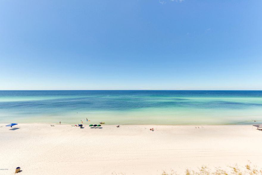 CURRENTLY UNDER CONTRACT, SELLER ACCEPTING BACKUP OFFERS.  Pinnacle Port Resort is located on the far west end of Panama City Beach - adjoining the beaches of South Walton; on its own private peninsula of snow white sand.  This condo faces the Gulf with its balcony & living room and also has wonderful views from the master bedroom.  Serviced by elevator; this condo is on the 7th floor and is a one level ''flat'' with two bedrooms and two full baths.  The kitchen has been opened up to the dining area and living room with a tray ceiling.  This condo enjoys a steady income through vacation rentals; rental history is available upon request.  This condo features a fully equipped kitchen, a washer/dryer, and is being sold fully furnished (including dishes & kitchen equipment). Gated Community
Dock on Lake Powell for Day / Weekend Use
Boat Ramp for Lake Powell
Long Term Boat Storage
Kayaks
Shuffleboard
Picnic Pavilions / Grilling Areas
Children's Playground
Two Pools (One Indoor/Outdoor) Seasonally Heated
Four Tennis Courts
Gulf and Lake Powell Access

The condo fees include heating, cooling, hot and cold water, sewer, trash, cable, WIFI, insurance on the building and use of all amenities.  Each owner only has a very small electric bill to pay for appliances and lighting.  
Please call your Realtor today to see this wonderful Gulf front condo!