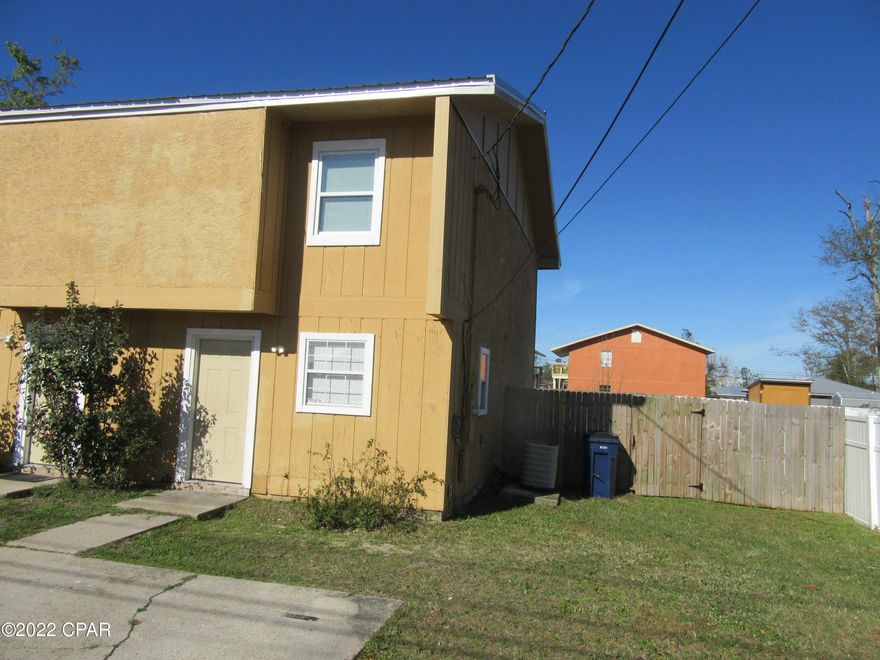 2 Bedroom 1.5 bath Townhome centrally located in Panama City. Tile and ceiling fans throughout, washer/dryer hookups, large, fenced back yard. All property sizes and ages are approximate, please measure and/or verify if important.

School assignments are subject to change, please check with Bay County for most accurate information.

Deposit is the same as the rent. Pets allowed with owner approval and NON-REFUNDABLE pet fee applies per pet. Breed restrictions apply.