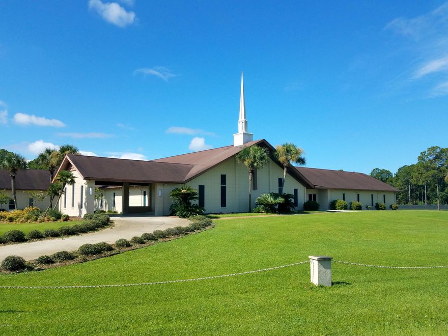 Large Centrally located church that is centrally located. Exceptionally maintained. Multiple Chapels, Main Parsonage, Upstairs Apartment, Large Banquet Hall & Commercial Kitchen, Bedrooms & Baths to Accommodate 70+ people and a Large Storage / Utility Bldg.