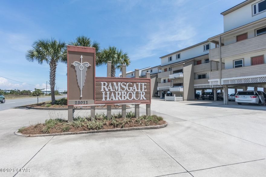 CURRENTLY UNDER CONTRACT, SELLER ACCEPTING BACKUP OFFERS

What a rare find! 2 bedroom, 2 1/2 bath gulf front town home (Unit 21) in Ramsgate Harbour on the west end of PCB.  Completely updated and exquisitely furnished. Ramsgate Harbour amenities include a gulf front pool and reserved, covered parking. This one is rental ready or perfect for second home. This home has been very well maintained.  A definite must see!