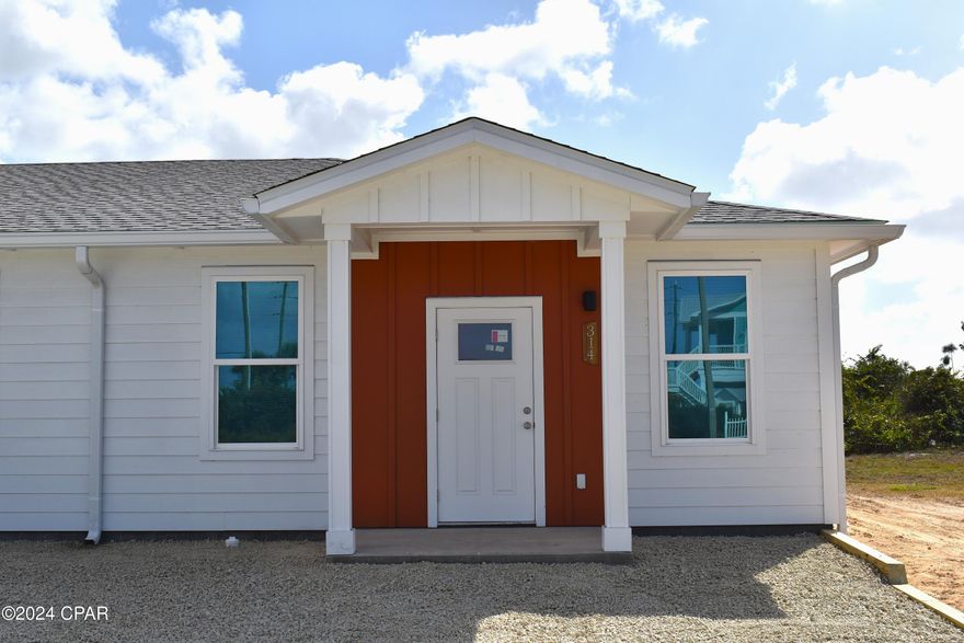 NEW CONSTRUCTION available to rent in Mexico Beach! This unit is a half mile from the Gulf of Mexico so you can walk down to watch the sunset! This is a 2 bedroom with 1 bath home that was built handicap adaptable with oversized doors in every room. The kitchen has all brand new stainless steel appliances with granite counters. The bathroom is only a shower stall and laundry area is in the oversized bathroom. Pets considered and ask about discounted security deposit for Active Duty Military.