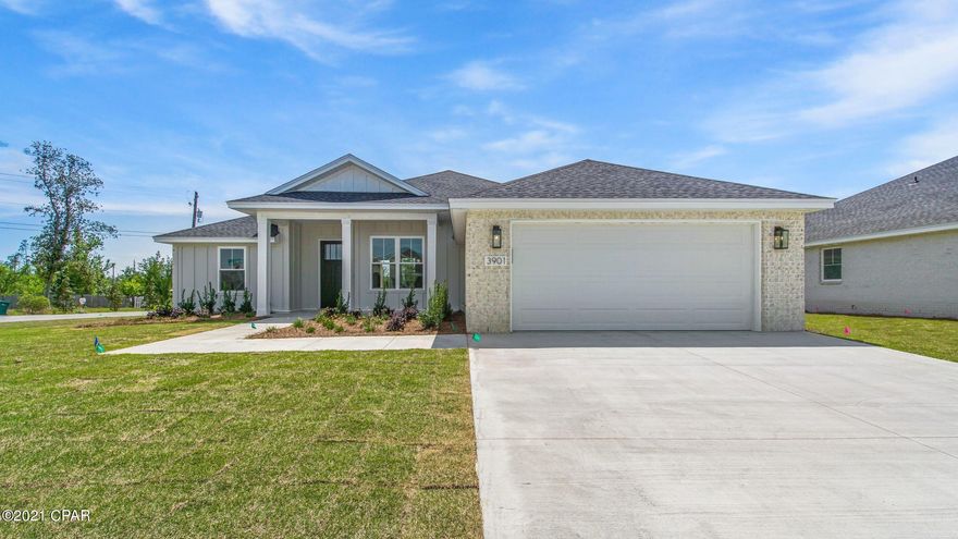 Bay Counties newest community has come to life, These homes are built by one of Bay Counties most sought after builders, Brick homes with spacious floor plans, custom solid wood cabinets, Quartz counter tops, Upgraded light fixtures, doors, Insulation, Trim, Low E windows, Luxury Vinyl flooring, Stand alone tubs, Neighborhood has under ground utilities, lighted streets. Zoysia Grass and landscaping! Let College Station be your next move.... This is a Georgetown Floor Plan