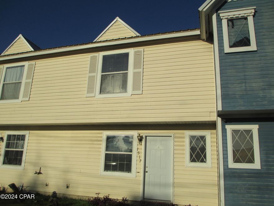 Introducing our 2-bedroom, 1.5-bathroom townhouse located in the heart of Panama City, FL. This stylish unit features a stove, refrigerator, and dishwasher for your convenience. The upstairs layout offers privacy and separation from the living area, with LVP wood flooring throughout and plush carpeted stairs. Situated close to downtown, this townhouse provides easy access to local attractions and dining options. A short drive to Tyndall AFB makes this location ideal for military personnel. Enjoy the sleek cream vinyl finishes that add a touch of elegance to the space. Don't miss out on this fantastic opportunity to call this townhome, home! All property sizes and ages are approximate, please measure and/or verify if important.
School assignments are subject to change, please check with Bay County for most accurate information.
Deposit is the same as the rent.
Pets allowed with owner approval and $300 NON REFUNDABLE pet fee applies per pet. Breed restrictions apply.