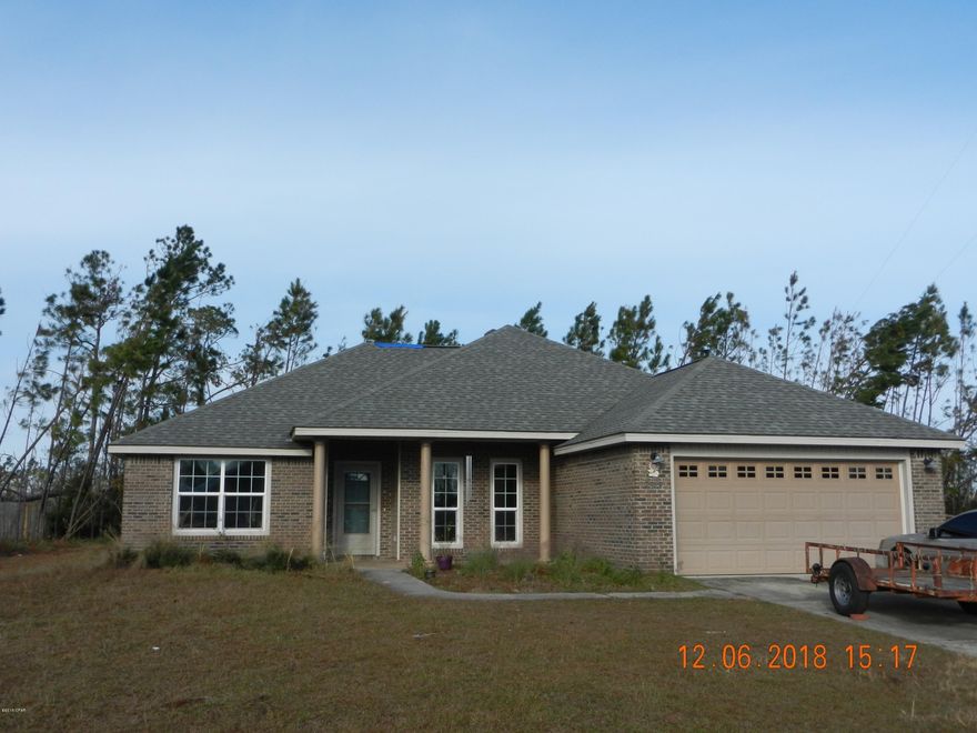 Great home with Separate Dining and Breakfast Areas, Granite Kitchen Counter Tops, Pantry, Double Vanity in the Master Bath and an Oversize Tub, Covered & screened Rear Porch , 2 Car Garage, Sprinkler System.  New carpet & interior paint will be completed soon.  Seller states , little damages due to Hurricane Michael , per seller, all damages will be repaired.