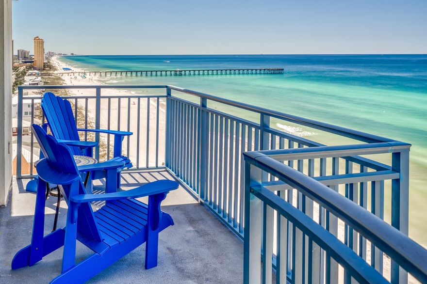 Now offering Sterling Breeze condo 1201 in Panama City Beach, Florida! This rental has been lovingly maintained by its owners while consistently driving significant rental income for years now. The spacious floor plan offers 3 full bedrooms including the gulf front master bedroom with balcony access as well as three full bathrooms. Fantastic views present themselves from the open living, kitchen, dining concept over a large gulf front balcony with views of the gulf and the neighboring pier at the tip of Pier Park.



This wonderful property is being sold tastefully furnished and rental ready for its new owner.  All furniture was replaced and sprayed with a protectant, new tile was installed in the living and dining areas as well as the master and second bedroom. The property also features a new HVAC, hot water heater, kitchen appliances and backsplash in the kitchen. This condo also comes with two owners closets with one being inside and the other being outside the condo.  

Sterling Breeze is in one of the most coveted locations in all of Panama City Beach just a short walk to Pier Park and a short drive to the Panama City Beach airport (ECP).  Amenities in Sterling Breeze include a gulf front pool and hot tub, grilling area, fitness center, high speed elevators, unique water feature lobby, snack bar, covered walkover to large parking garage and deeded beach access.  

It will be difficult to find another corner condo anywhere in the market that is in as good a condition as this one for the price with a loyal rental following.  Call your agent and come tour this lovely condo today!!