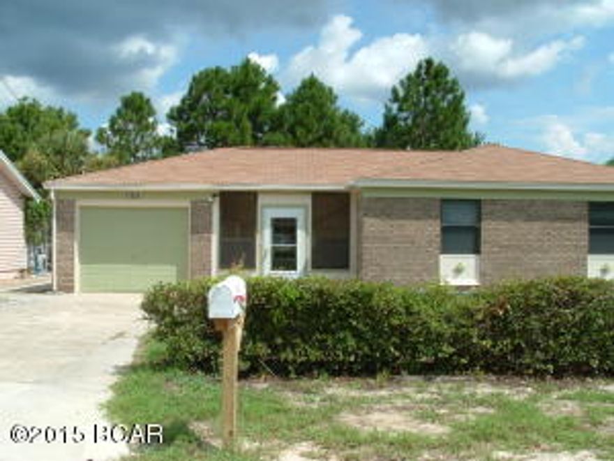 Beautiful home! Flooring is tile throughout. There is a 1-car garage. Home features a fenced backyard, enclosed front porch, workshop and a Florida room. Conveniently located to schools, shopping and our stunning beach! Small Pets Only! $100 off rent for active duty military. BREAK LEASE * SHOWN BY APPOINTMENT ONLY