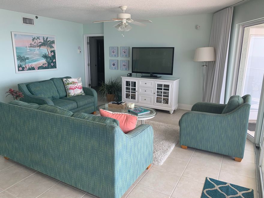 Active-contingent, seller currently accepting back up offers. TWO gulf front bedrooms, floor to ceiling windows in the immaculate condo featuring lots of natural light and expansive views of the sugar white sand and the Gulf of Mexico. Outstanding features of this condominium are newly installed storm doors and windows ( $12,000 upgrade)  one year old HVAC system, Coastal Green Air energy saving system, IDENTICAL pristine tile flooring through the interior ( balcony is tile also but different ), quality black out drapery, updated cabinet fronts in the kitchen and baths, corian tops in the kitchen with under mount sink and upgraded faucet. Humidifier system.  Long Beach is truly a spectacular resort with amenities; centrally located to shopping and walking distance to shops and restaurants